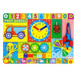 Бизиборд Учим цифры, развивающая игрушка для детей, арт. ББ502