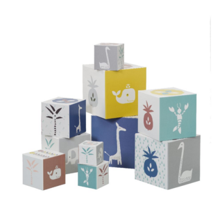 Набор кубиков Fresk "Мечтательный жираф и друзья", для мальчиков