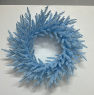 Венок рождественский Голубой  60 см