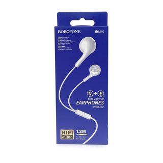 Гарнитура BOROFONE BM40 Sage 3.5 мм, вкладыши, 1.2м (белый)