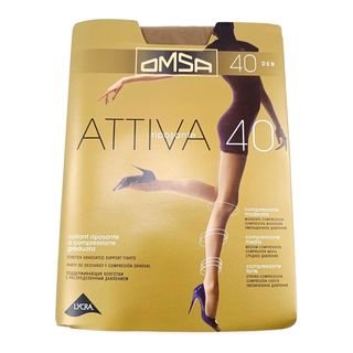 Колготки OMSA Attiva 40 den, цвет daino, размер 5 (XL)