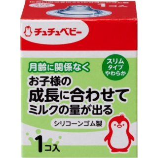993133 "Chu Chu Baby" Сменная мягкая силиконовая соска для бутылочки (с узким горлышком, мягкая) 1шт. 1/100