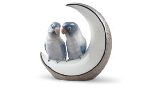 Фигурка Lladro Полетели на луну 16x15 см, фарфор, серебряный