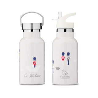 Бутылка-термос для напитков Vanilla Copenhagen "Tin Stickman", светло-серая, 350 мл