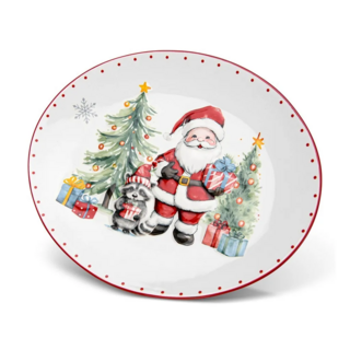 0361 FISSMAN Тарелка овальная 31х25,3см (доломит)