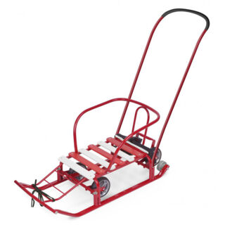 Санки Тимка 5  Универсал с колесом 1/10 Т5У алый