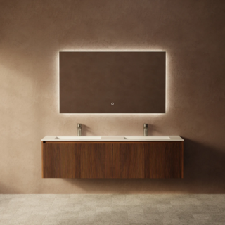 Тумба под раковину подвесная Camilla 150 Черный орех  ACM15W22D000