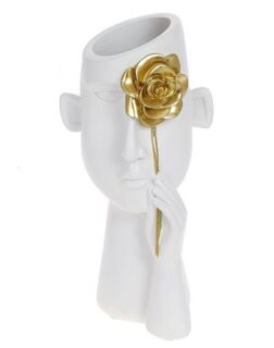 Ваза-статуэтка 27 см, белый Гипс арт. 299-094