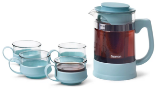 6485 FISSMAN Чайный набор 5пр. (стекло)