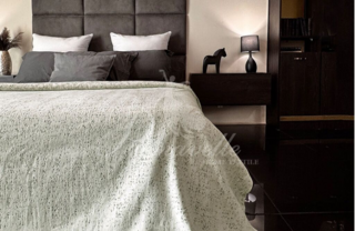 Покрывало Tangle оливковый, размер 180х220