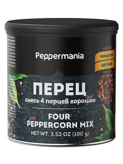 Peppermania Смесь 4 перцев горошек, 100 г  1/8