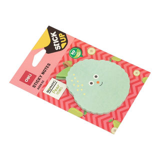 Стикеры с клеевым краем Deli, 76х76 мм, 30 листов, цвет и форма в ассортименте