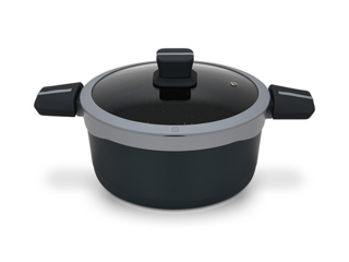 14551 FISSMAN Кастрюля LUXURIA 24x12см / 4,5л со стеклянной крышкой (алюминий)