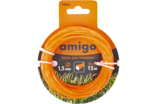 Леска для триммера "Витой квадрат" 1,5 мм 15м 70804