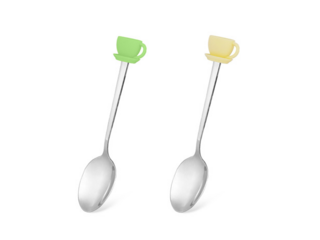 3771 FISSMAN Ложечка чайная с силиконовой фигуркой ЧАШКА 13см (нерж.сталь)