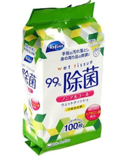 Влажные салфетки Life-do с антибактериальным эффектом, бесспиртовые, 140х200 мм, сменная упаковка, 100 шт