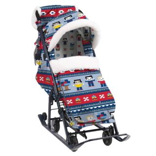 Санки Ника Детям 7-5  стиле лего 1/2 НД7-5/4