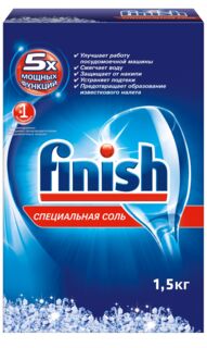 Соль Finish для посудомоечных машин, 1,5 кг