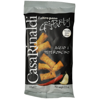 Хлебные палочки Casa Rinaldi Гриссини мини с чесноком и острым перцем, 100 г