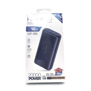 Аккумулятор Power Bank WK WP-189 20000 mAh PD + QC3.0 (черный)