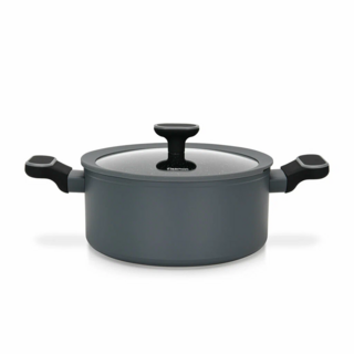 14477 FISSMAN Кастрюля LAURA 24x11см / 4,65л со стеклянной крышкой (алюминий)