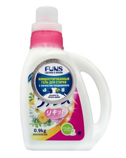 Средство для стирки FUNS 2 в 1 жидкое концентрированное, 900 кг