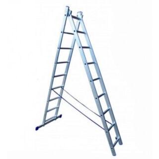 2х18 Двухсекционная лестница раскладная 18 ступеней