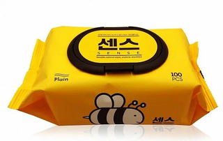 Влажные салфетки Secretday Sense с экстрактом алоэ вера и мёда, 205х150 мм, 100 шт