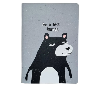 Тетрадь общая А5 48листов клетка, скрепка Be Smart, Silly N3173