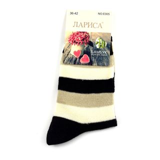 Женские носки «Лариса», размер 36-42, цветные желтые, длинные