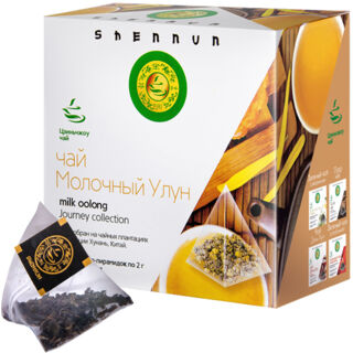 Shennun Молочный Улун Зеленый чай в пирамидках, 2г х 15шт