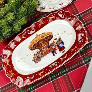 305-167 Набор из 2 прямоугольных блюд 30х19,5х2,5см НОВЫЙ ГОД в под.уп. Фарфор