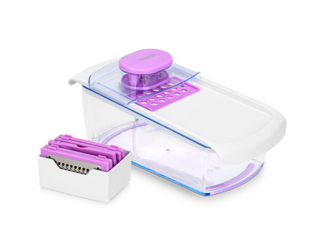 18640 FISSMAN Терка-шинковка с контейнером 28x13x12 см с 6 сменными лезвиями