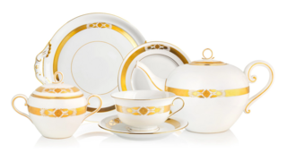 Сервиз чайный Herend Золотой кант, классич.зол, на 6 персон 21 предмет