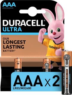 Батарейка Duracell ААА LR03/MX2400 Ultra Power 1.5V/В  2 шт.