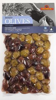 Ilida Микс оливок и маслин "Kalamata" с орегано 250г вакуум