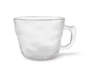 16510 FISSMAN Кружка 300 мл с золотым ободком (стекло)