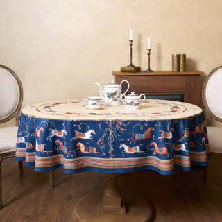 СКАТЕРТЬ ОВАЛЬНАЯ "PASSAGE"160Х220СМ ,БЕЖЕВЫЙ, 100% ХЛОПОК,ТВИЛ, ПРОПИТКА