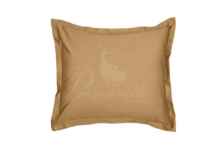 Наволочка из однотонного сатина с ушками кофе, размер 52x74