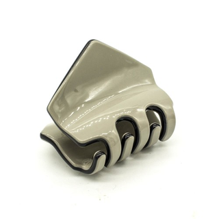 Заколка-краб Maria Morel,  3,5 см, цвет серый с черным