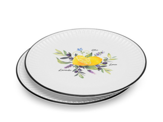 13620 FISSMAN Набор из 2 тарелок PROVENCE 21 см (фарфор)