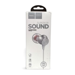 Гарнитура HOCO M51 Proper Sound Universal 3.5 мм, вставная, 1.2м (белый)