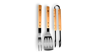 Набор грильмена Red Line 800 Degrees Stainless Steel BBQ Bamboo Tools Set. Материал нержавеющая сталь, бамбук.