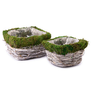 Декоративное кашпо Blumentag FLBS-04, 14х14х10 см