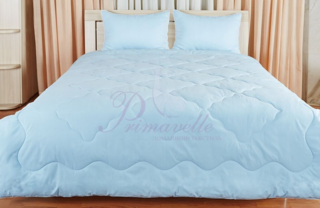 Одеяло Лежебока - голубой, размер 140х205