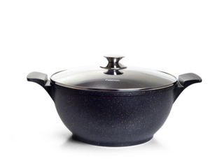 14322 FISSMAN Кастрюля GRANDE 32x15см / 9,3л со стеклянной крышкой (алюминий)