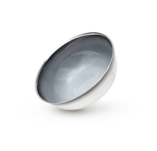 13717 FISSMAN Миска ELEGANTE GRAY 12,6х5см / 300мл (фарфор)