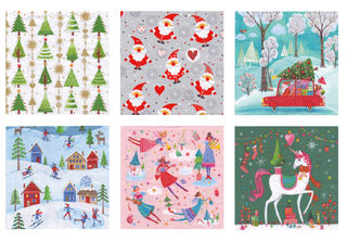 Салфетки бумажные Love2art ассорти "Зимние забавы", 33 x 33 см, 6 шт.