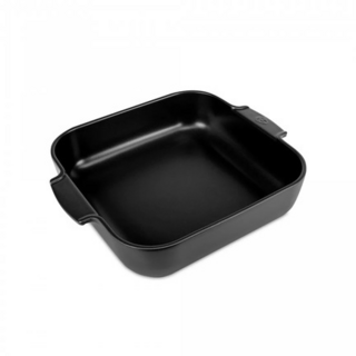 Квадратная форма для запекания Peugeot SATIN BLACK, 28см h=6,5см V=2,7л (внутр. размер 22,5см)
