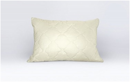 Подушка Kariguz Basic "Овечья шерсть" в стеганом чехле без молнии, средняя, 50х68 см